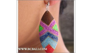 Bali Earring Wooden Painting